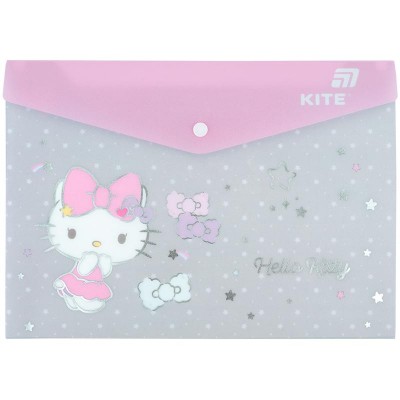 Папка на кнопке А4 Hello Kitty