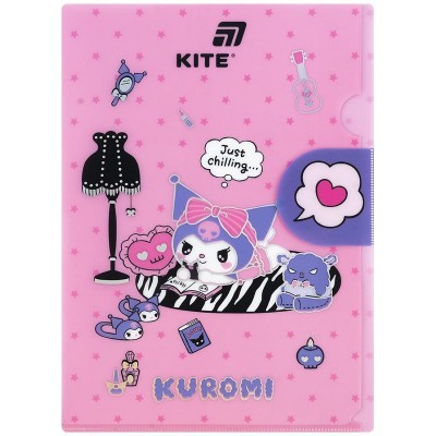 Папка-куточок з клапаном А4, Kuromi