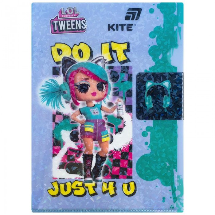 Папка-куточок з клапаном А4, LOL