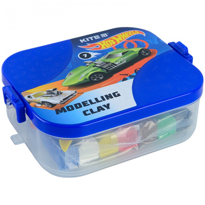 Пластилін м'який в боксі Hot Wheels (380г + 8 інструментів) 