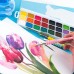 Набір з 4-х пензлей з грипом, синтетика, Kite Creative