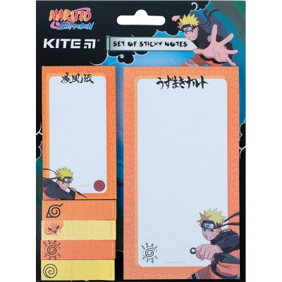 Блок паперу з клейким шаром Naruto набір