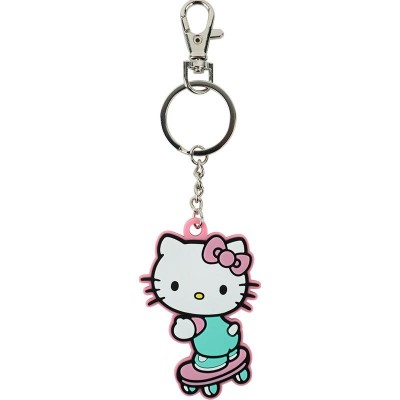 Брелок-подвеска с металлической фурнитурой на карабине Hello Kitty