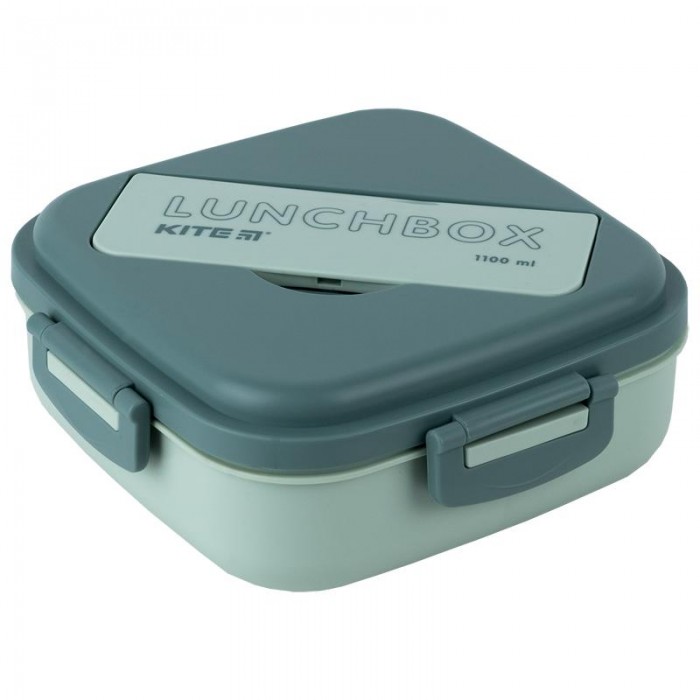 Ланчбокс для їжі з розділювачем 1100мл. (зелений)