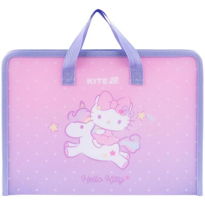 Папка-портфель пластиковий А4 Hello Kitty