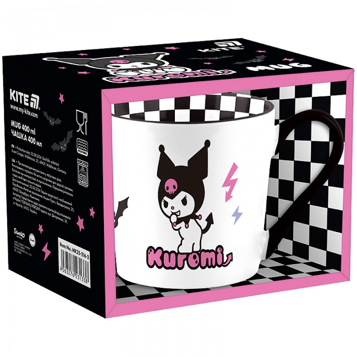 Чашка керамічна Kuromi 400мл