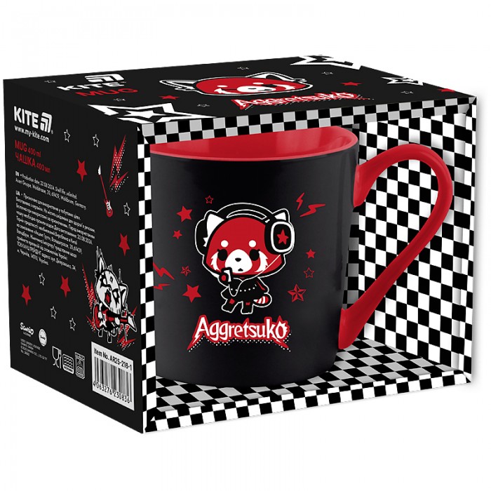 Чашка керамическая Aggretsuko 400мл