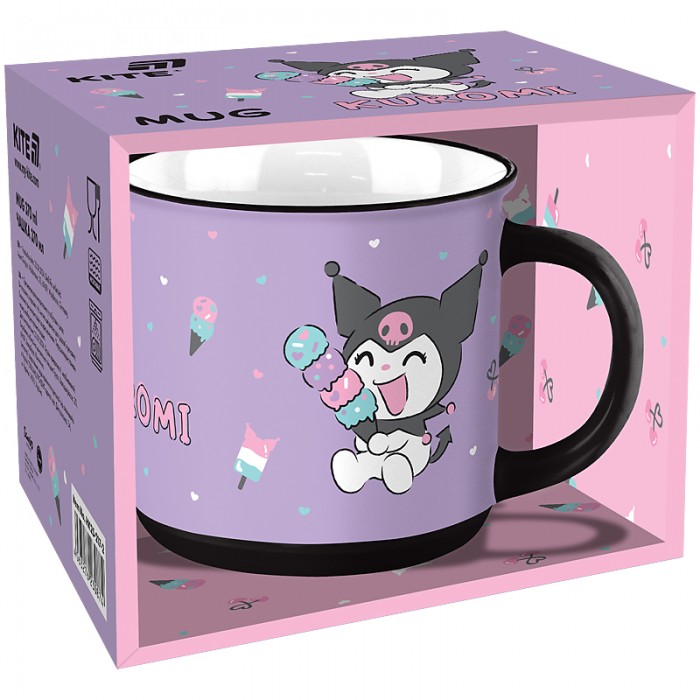 Чашка керамическая Kuromi 370мл