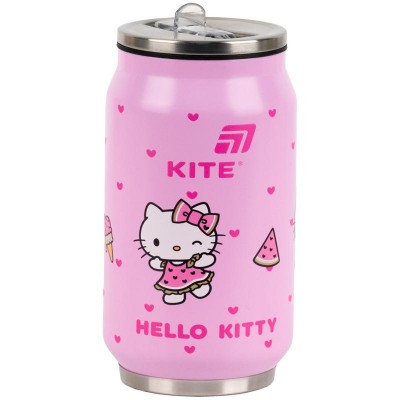 Термочашка з трубочкою Hello Kitty 350мл.
