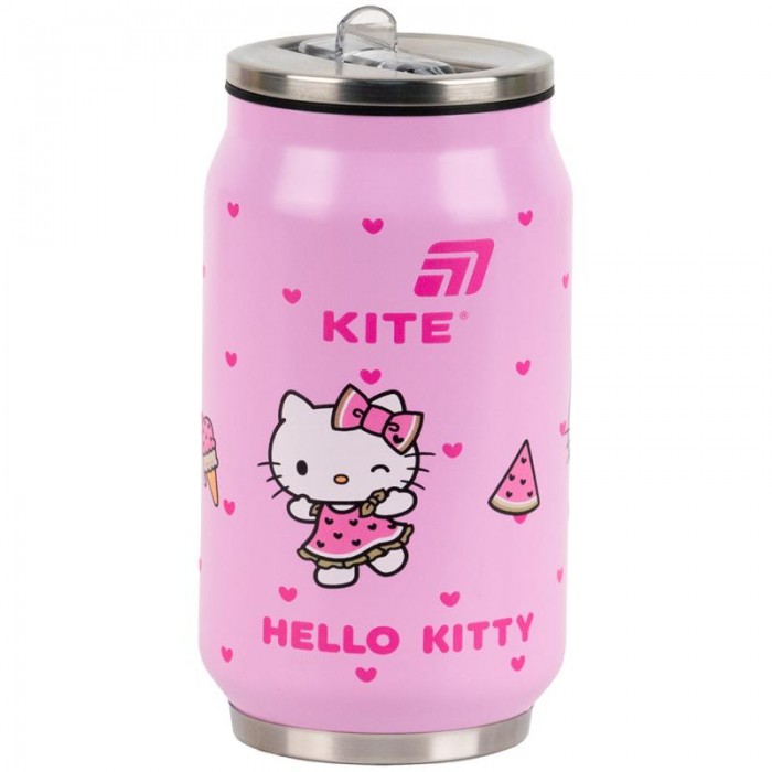 Термочашка з трубочкою Hello Kitty 350мл.