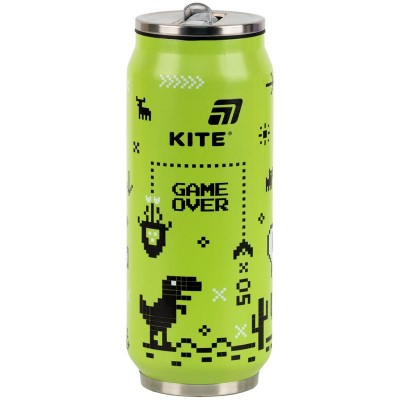 Термочашка з трубочкою Game over 500мл.