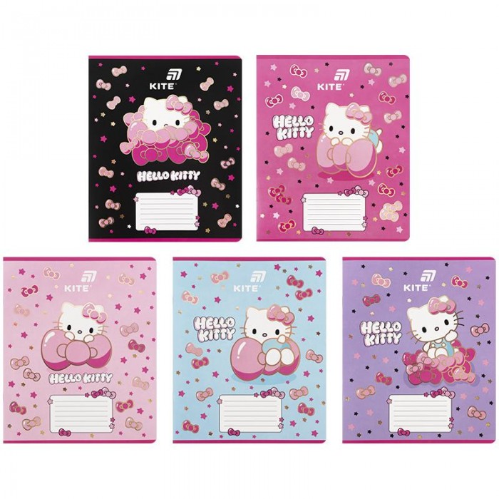 Зошит 18 аркушів, клітинка Hello Kitty