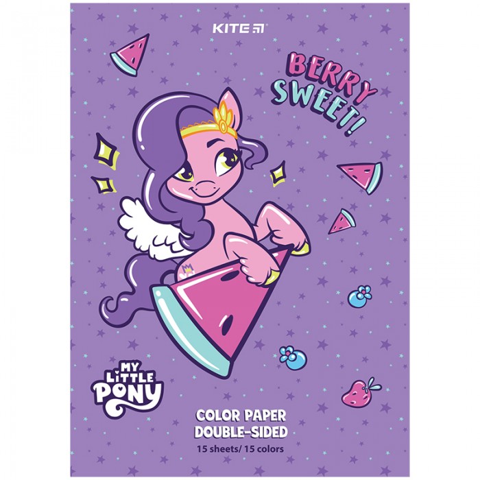 Набор цветной бумаги My Little Pony А4, 15цв. 15л.