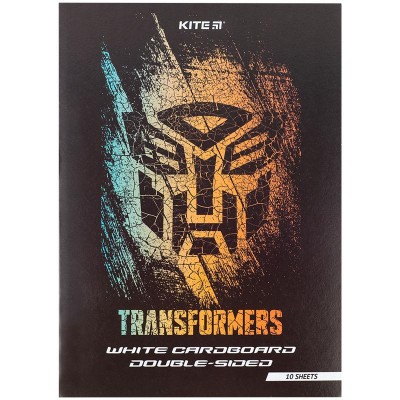 Картон белый двусторонний Transformers А4 (10 листов)