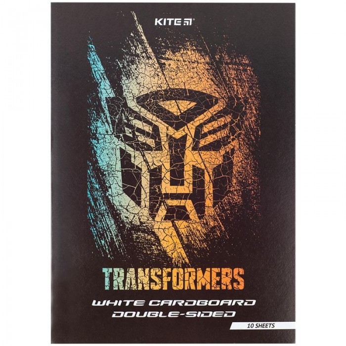Картон білий двосторонній Transformers А4 (10 аркушів)