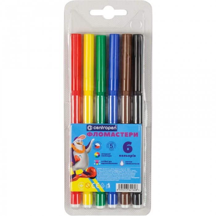 Фломастери (6 кольорів) 7790/06 ТП