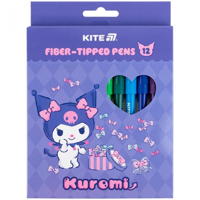 Фломастери Kuromi (12 кольорів)