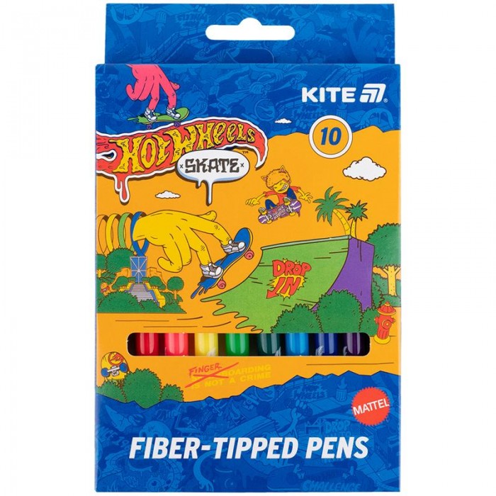 Фломастери Hot Wheels (10 кольорів)