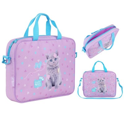 Сумка шкільна текстильна А4+, 1 відділення, Studio Pets