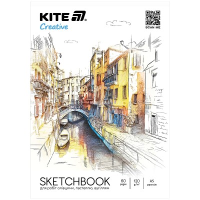 Скетчпад для работ карандашами Creative А5 (30 листов) 