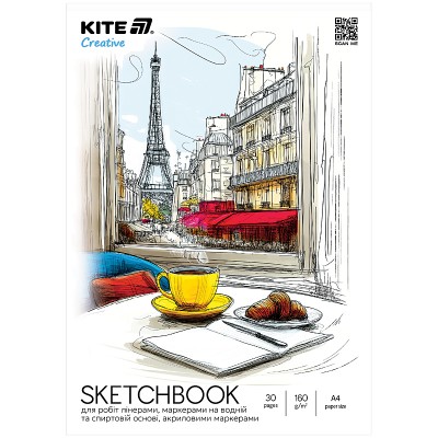 Скетчпад для робіт маркерами Creative А4 (30 аркушів) 