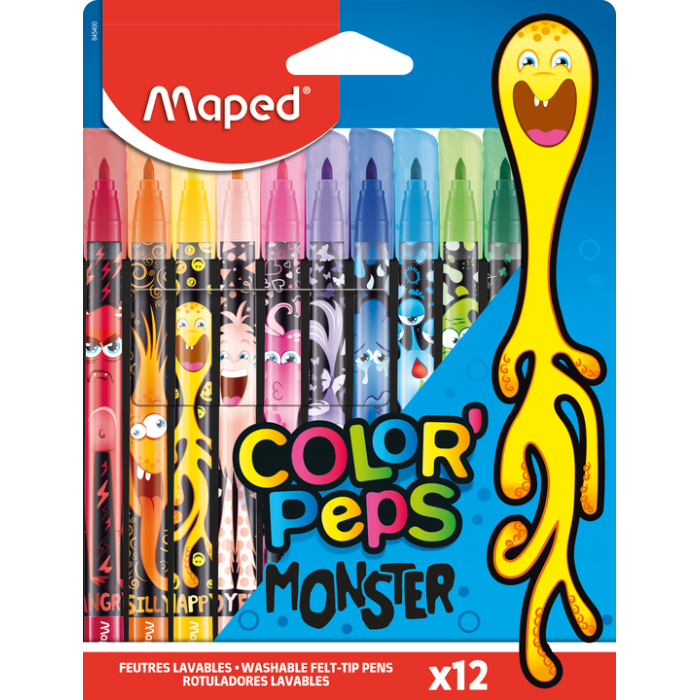 Фломастеры Color Peps Monster (12 цветов) MP.845400