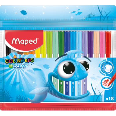 Фломастери Color Peps Ocean (18 кольорів) MP.845721