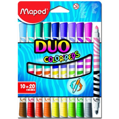 Фломастери Color Peps Duo (20 кольорів) MP.847010