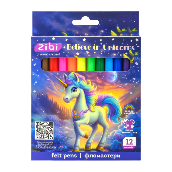 Фломастеры Unicorn (12 цв)