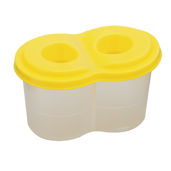 Стакан-непроливайка подвійний (жовтий) ZB.6901-08