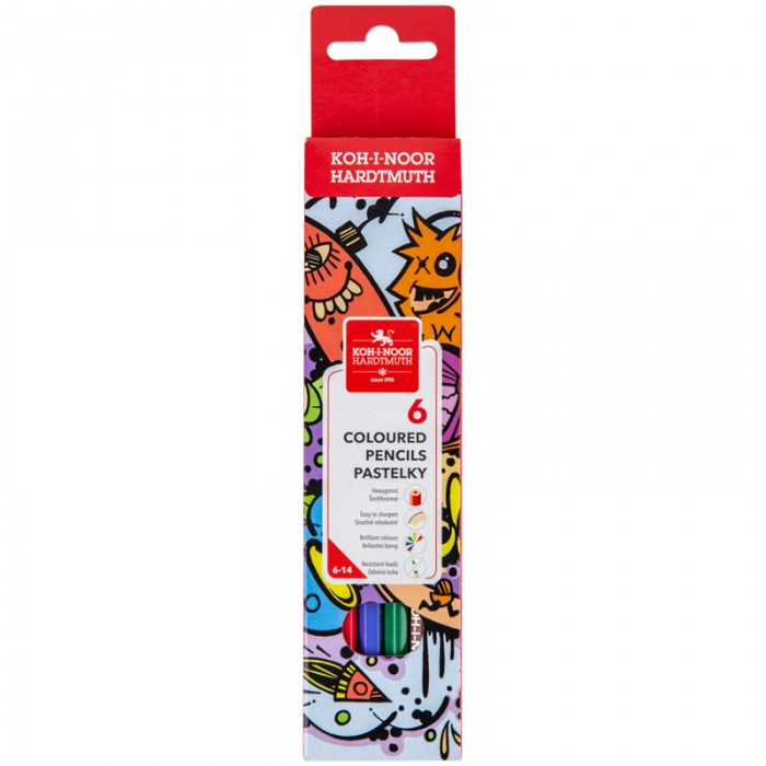 Олівці кольорові Teenage (6 кол) 