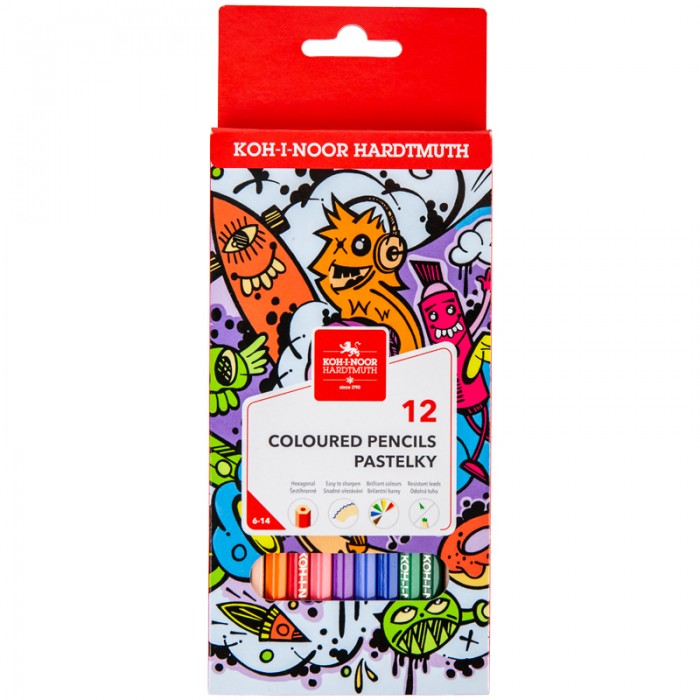 Олівці кольорові Teenage (12 кол) 