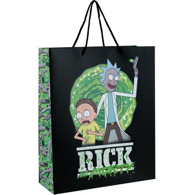 Пакет бумажный подарочный 26х32см.,Rick and Morty 