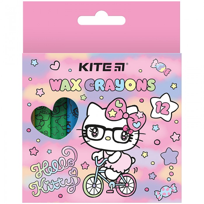 Крейда воскова Hello Kitty (12 кольорів)