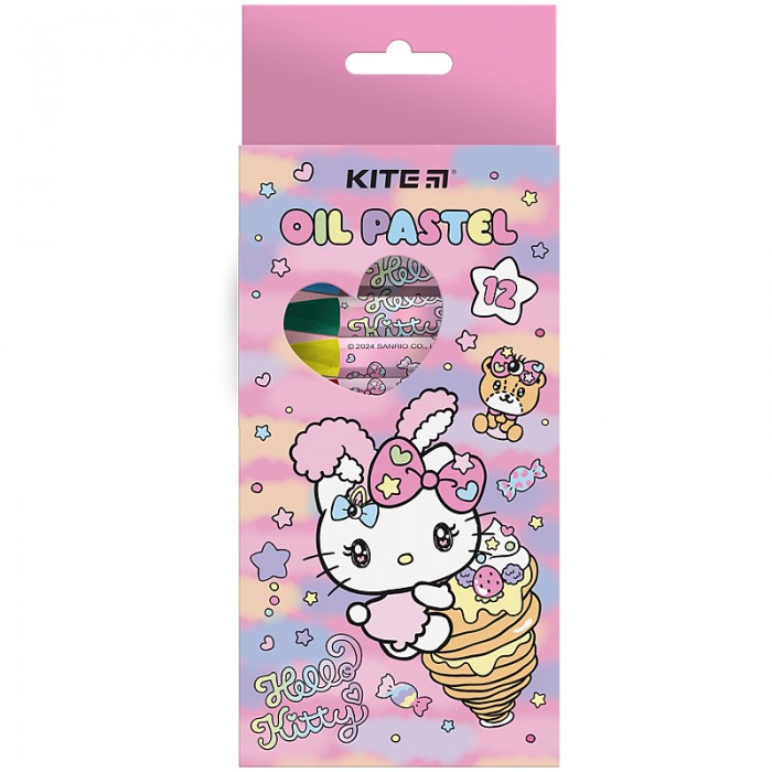 Пастель масляная Hello Kitty (12 цветов)