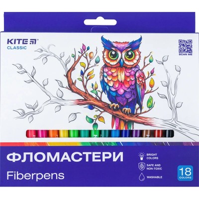 Фломастери Classic (18 кольорів) 