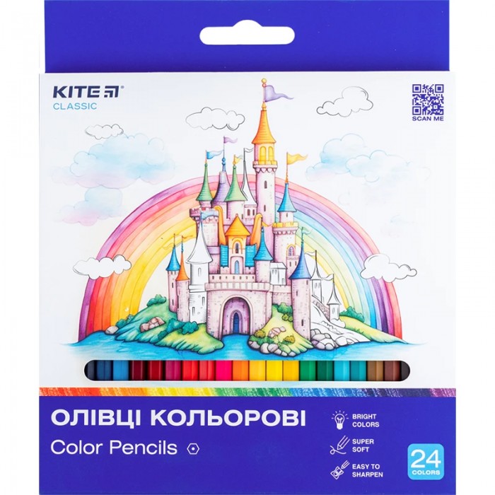 Олівці кольорові (24 кольори) Classic