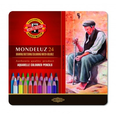 Карандаши акварельные Mondeluz подарочные ( 24 цвета) 3724