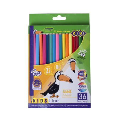 Олівці кольорові Kids Line (36 кольорів) ZB.2417