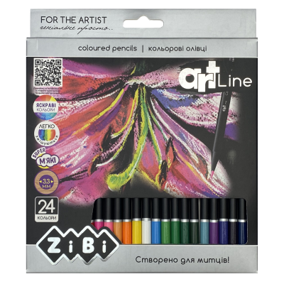 Карандаши цветные ART Line (24 цвета) ZB.2434