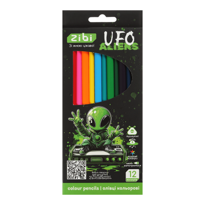 Карандаши цветные UFO (12 цветов) ZB.2457