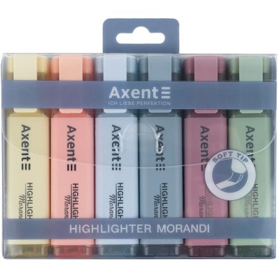Набір з 6-ти текст-маркерів Highlighter Morandi 2537-60-a