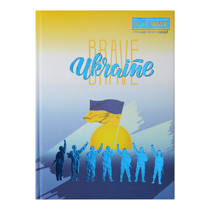Блокнот Ukraine А5, 96 листов, тверд.обложка (т.-синий)  BM.24511101-03