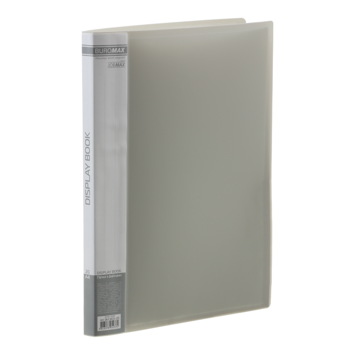 Папка з 20 файлами А4, Jobmax (сірий) bm.3605-09