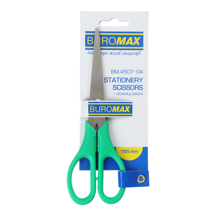 Ножиці офісні (160мм) зелений bm.4507-04
