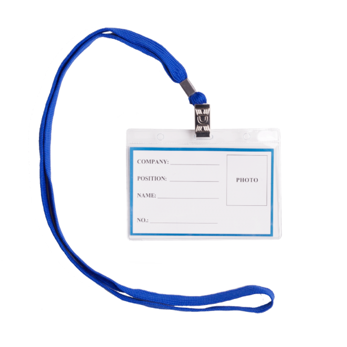 Бейдж горизонтальний зі шнурком bm.5411(50)