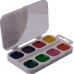 Акварель (8 кольорів, пластиковий білий пенал) ZB.6542-10