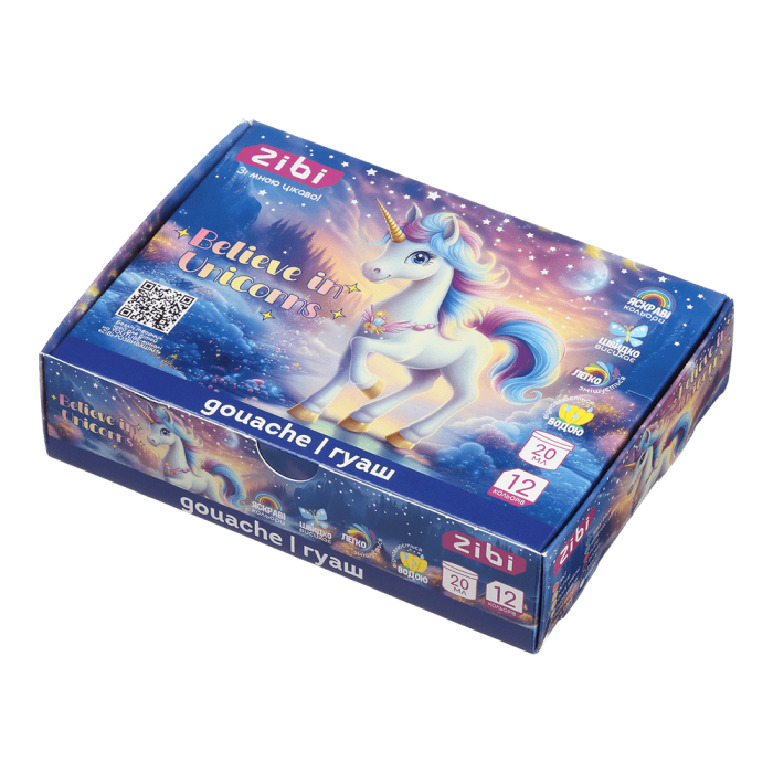 Гуашь Unicorn (12 цветов) 