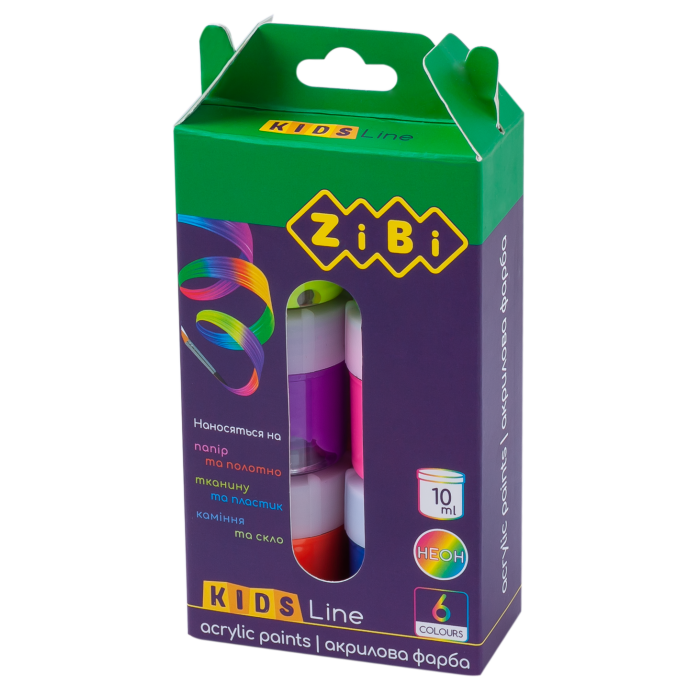 Акрил Неон (6 кольорів) ZB.6661