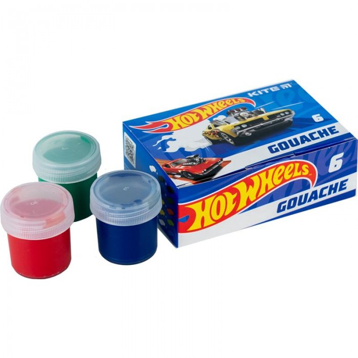 Гуаш Hot Wheels (6 кольорів) hw23-062